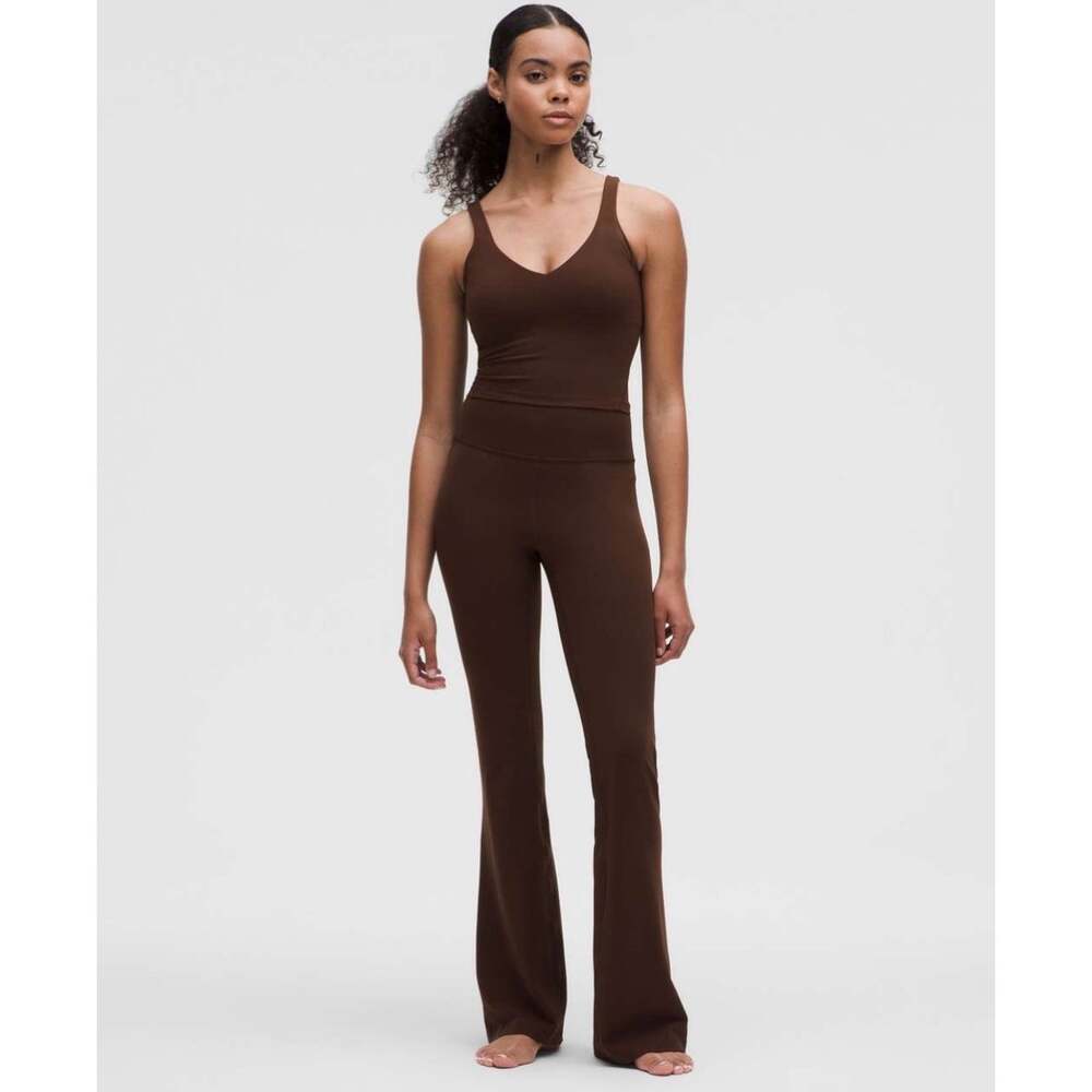 Lululemon Groove Nulu High Rise Flared Pants Women’s 4 Lava Cake 33” EUC